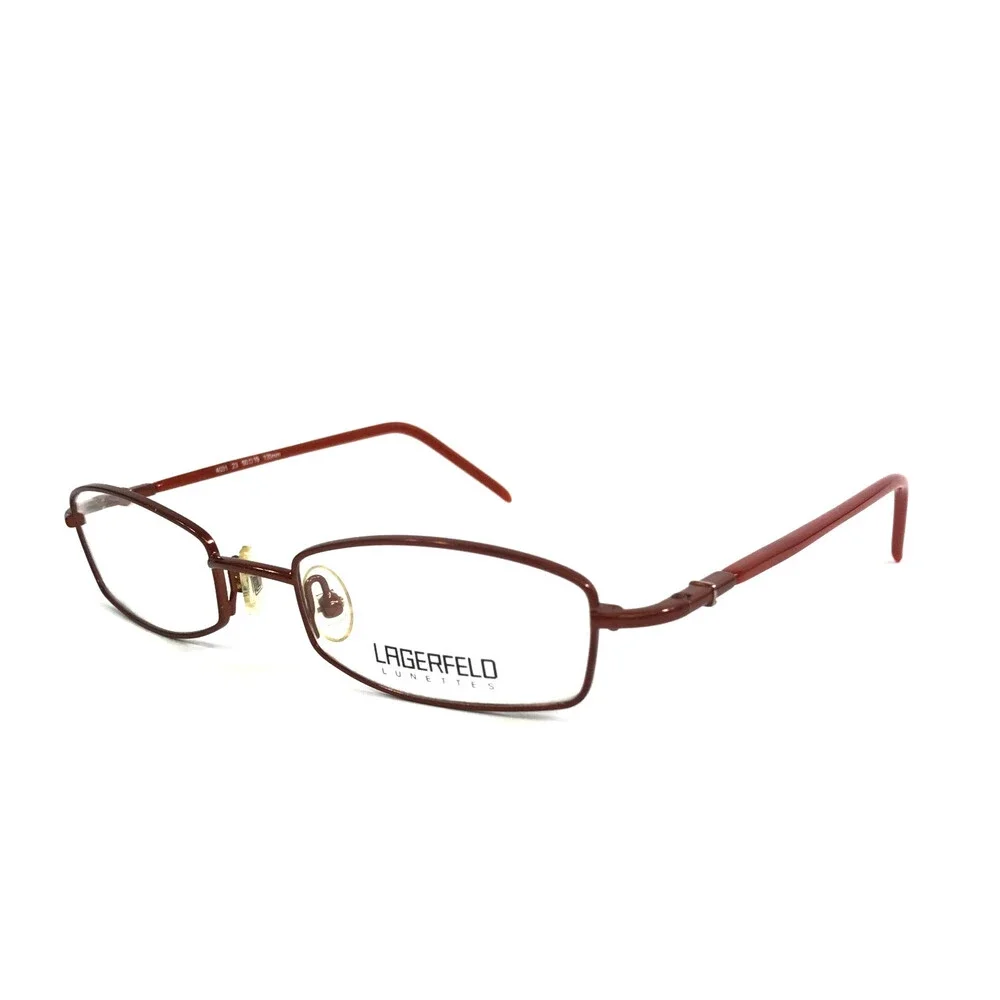 Karl Lagerfeld Eyeglasses Frames 4031 23 Red Rectangle Full Rim 50-19-135